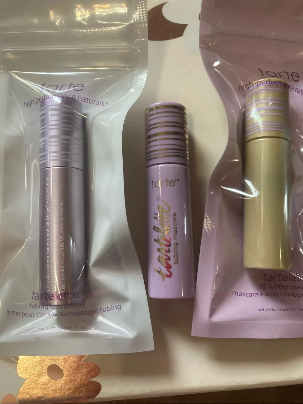 TARTE Mascara Trio- Primer, Tubing, and Tubing XL travel size